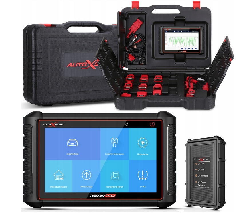 AUTOXSCAN RS930Pro TPMS + OSCYLOSKOP 4CH PL Marka AutoXscan