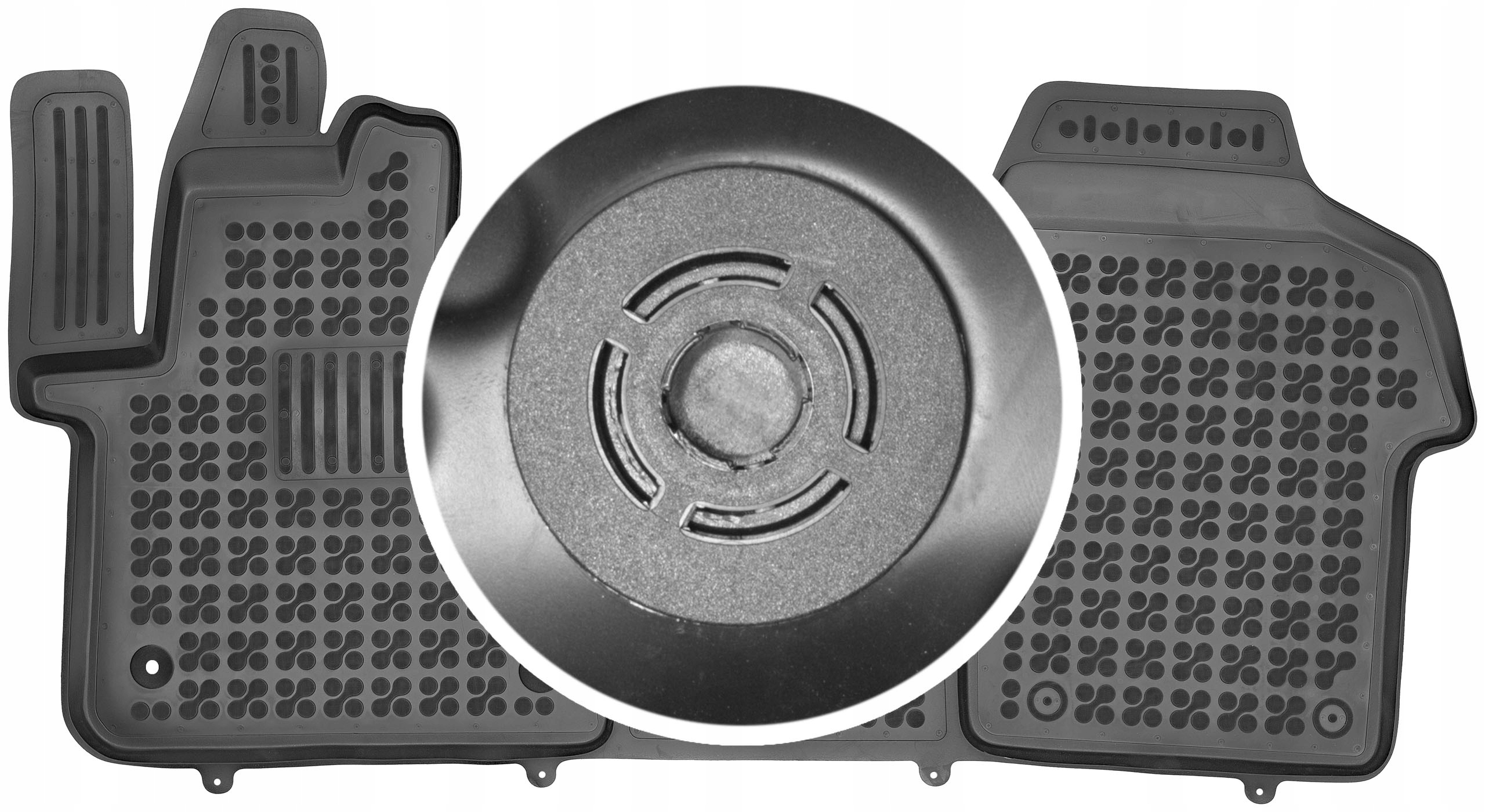 Peugeot Expert III 2016 Gumové rohože do auta Upevnenie