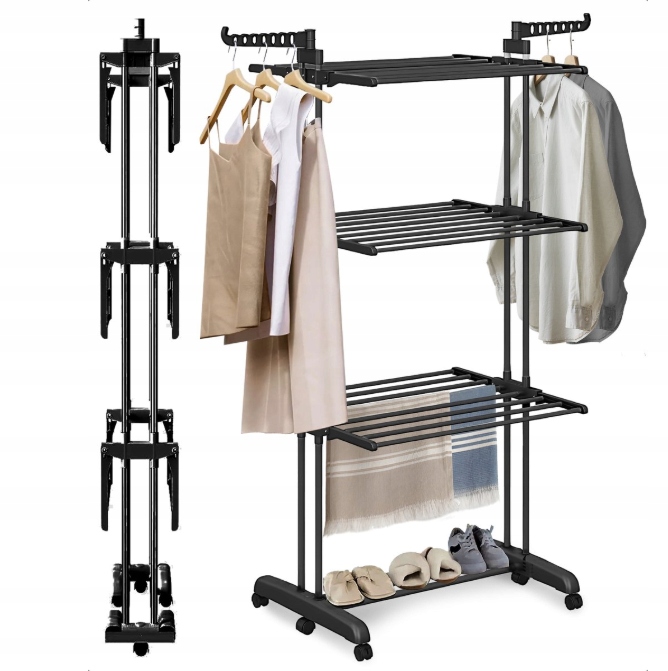 Levně Sušák Na Prádlo, Volně Stojící, Vertikální, Skládací