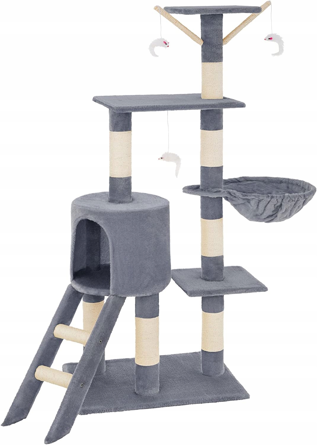 Velké Škrabadlo Pro Kočky Domeček Pelíšek S MYŠÍ144 CM