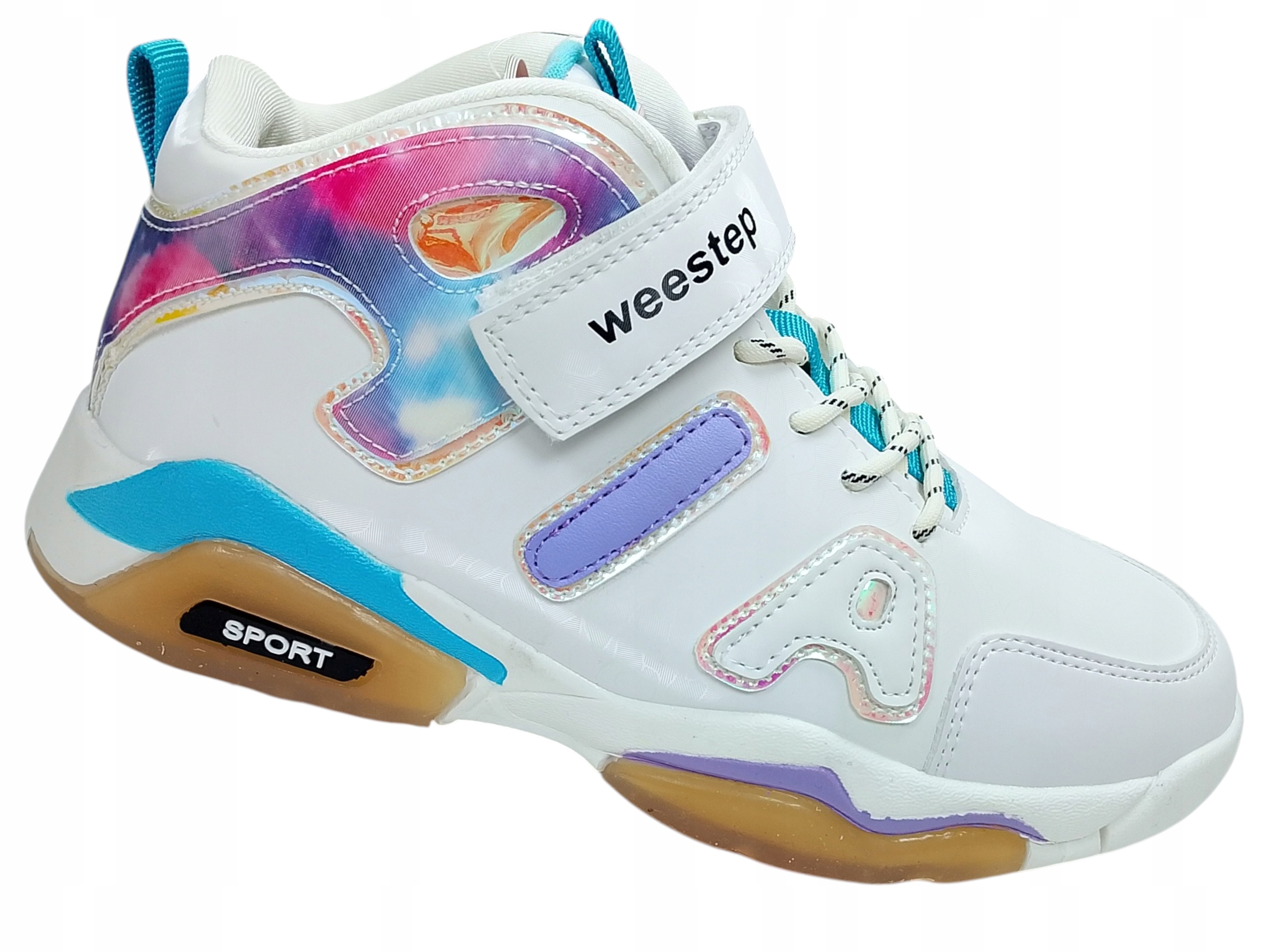 Półbuty buty sportowe Weestep R007264681 białe rzepy wysokie r36