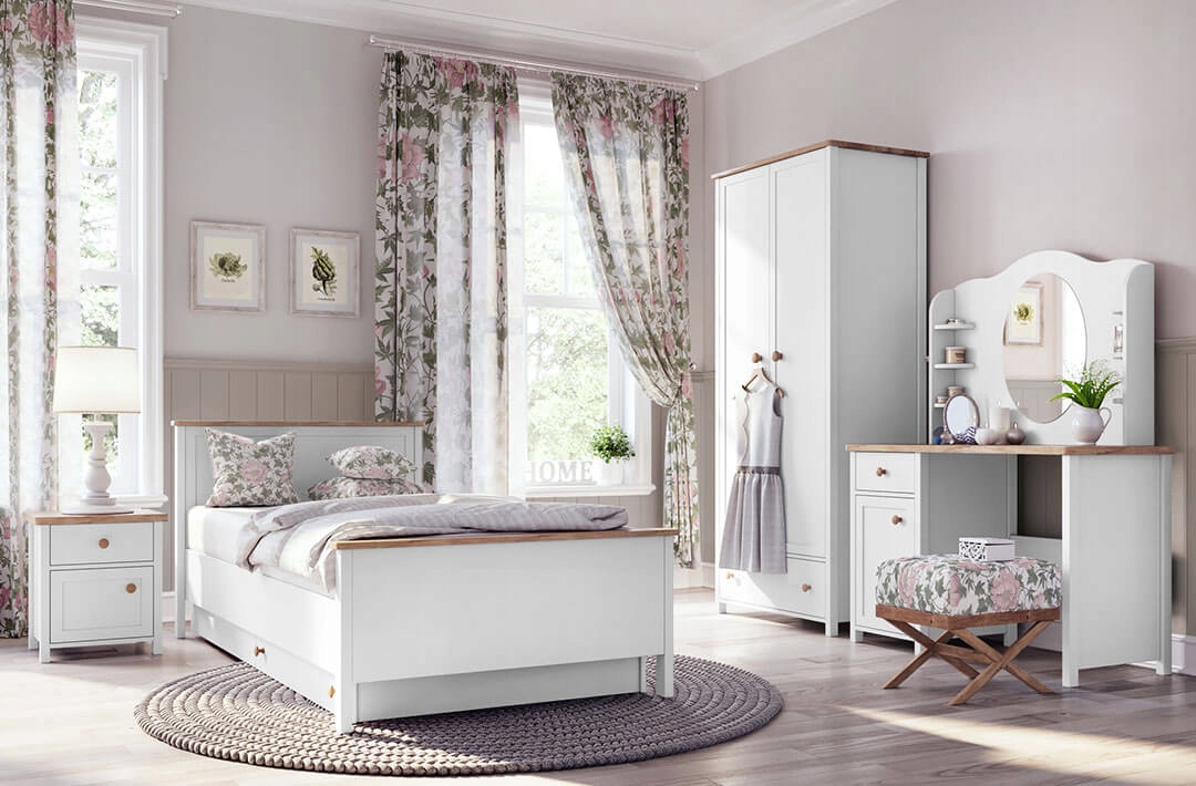 STORY SO-10 - Skrzynia Biała/Dąb Nash Kolor mebla biały