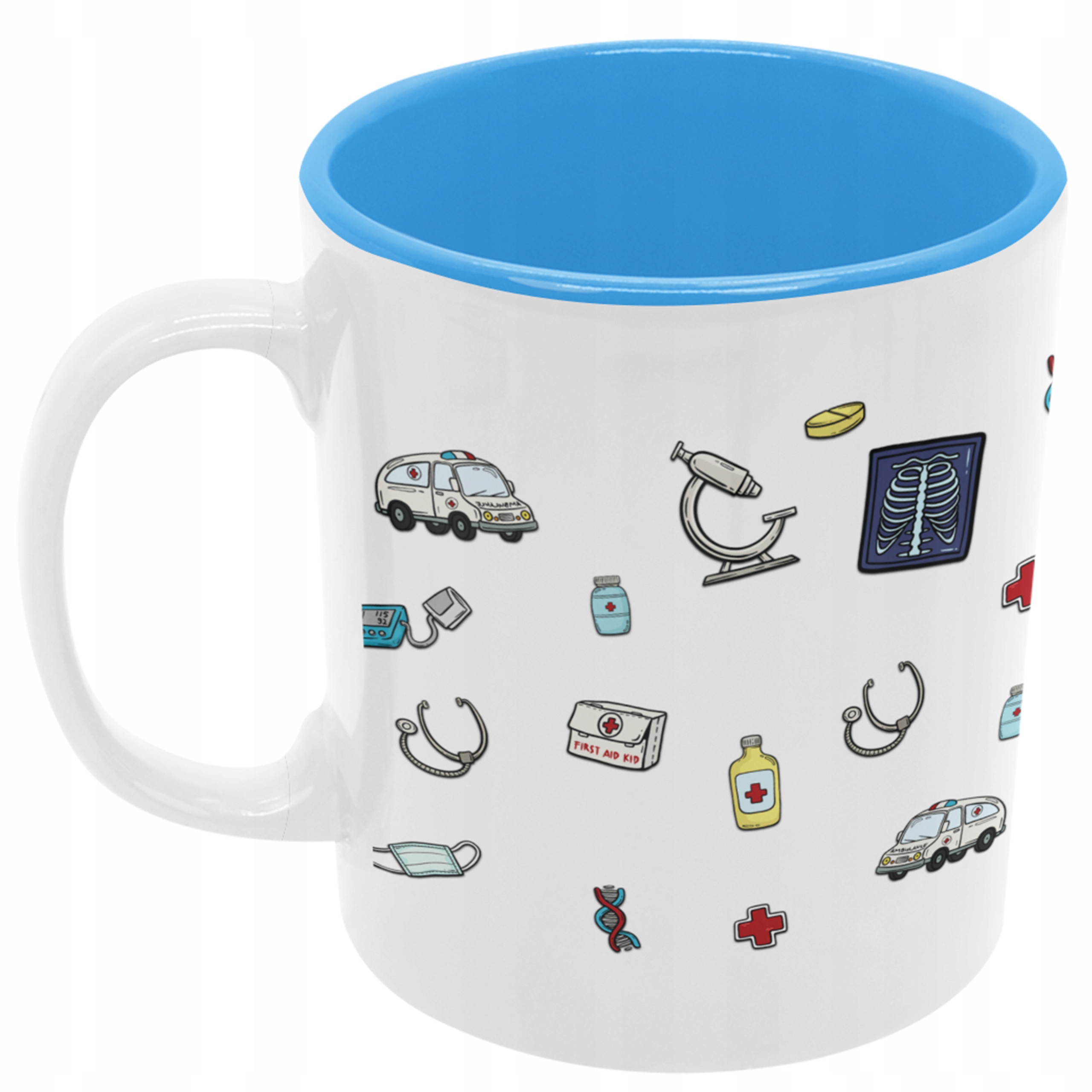 

Kubek Lekarza Pielęgniarki sanitariusz niebieski