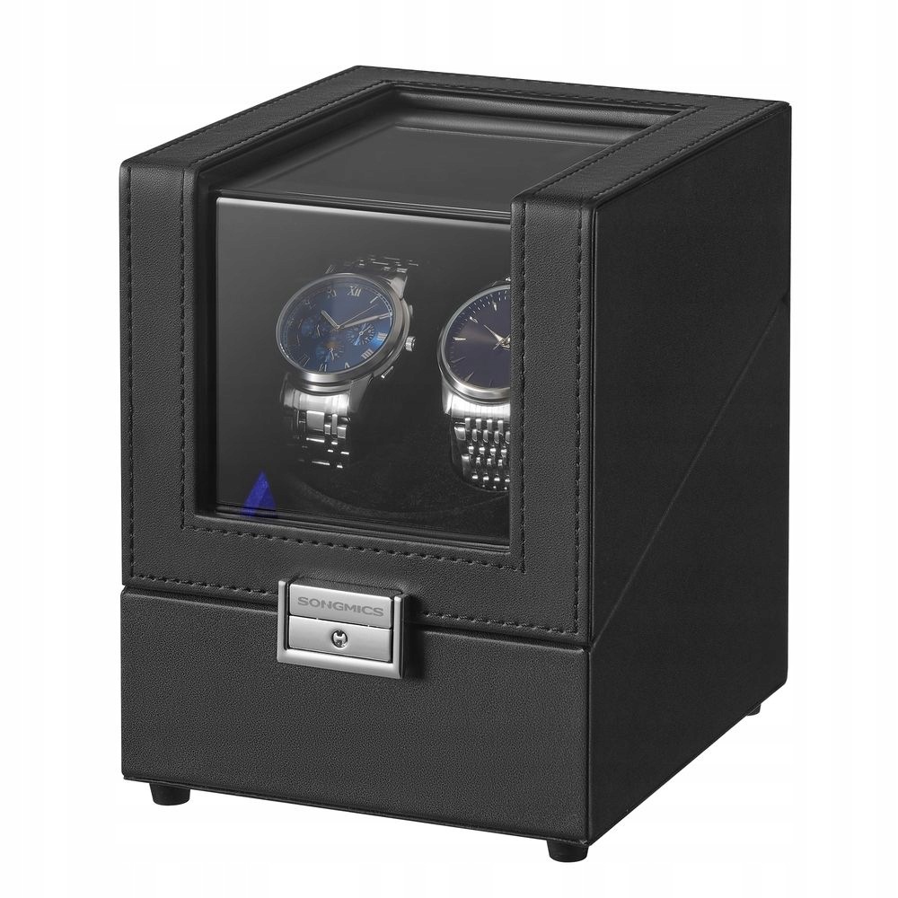 Rotomat pro 2 hodinky Songmics automatický, s Led osvětlením, černý