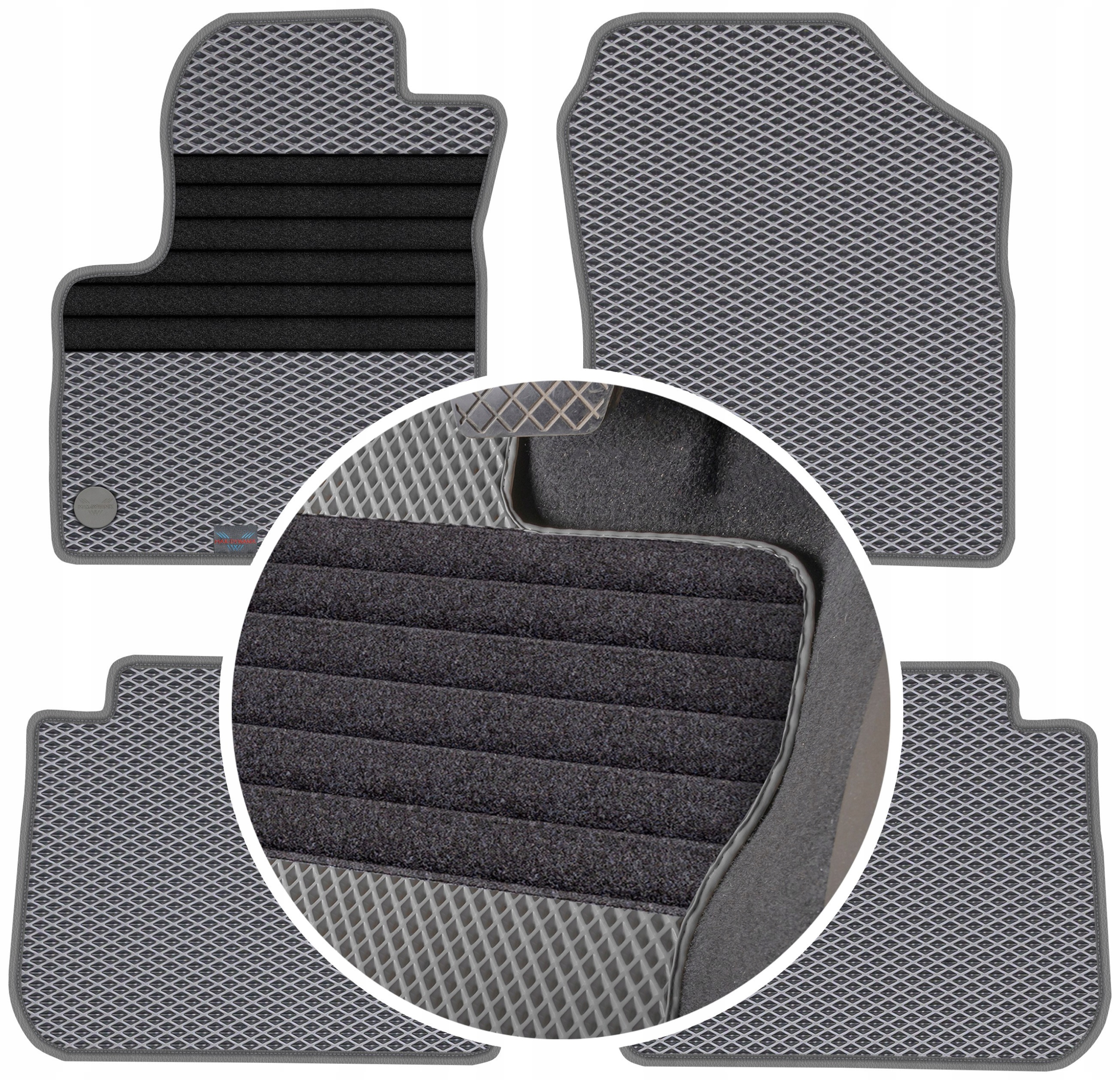 Citroen C3 Picasso 2009-2017 Gumové koberce Eva Eternity Romby