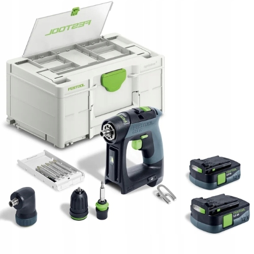 Festool Wiertarko-wkrętarka Cxs 12 2,5-SET z 2 Aku Bez Ładowarki