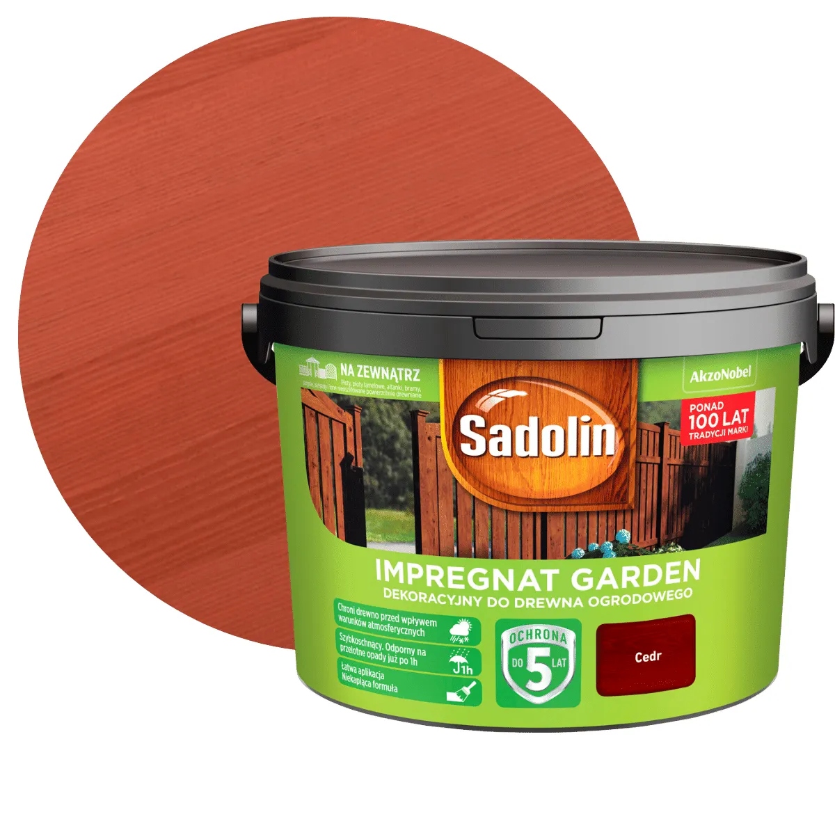 Sadolin Garden Impregnat Na Zahradní Dřevo Cedr 9L