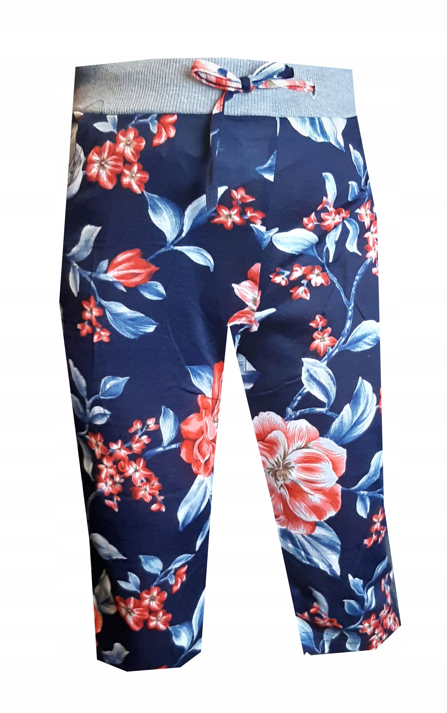 

Spodnie Rybaczki Spodenki Letnie kwiaty L