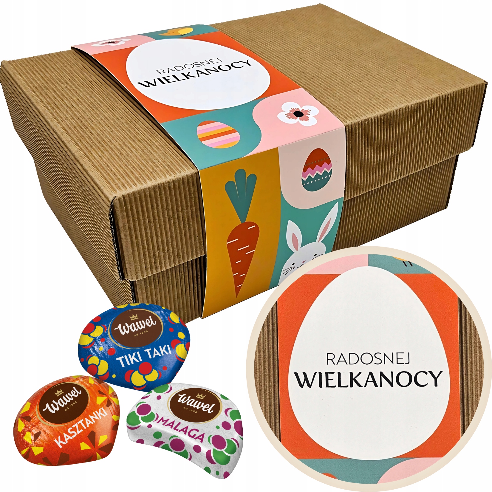 na Wielkanoc Czekoladki nadziewane Słodycze Wielkanocne Wawel 2kg