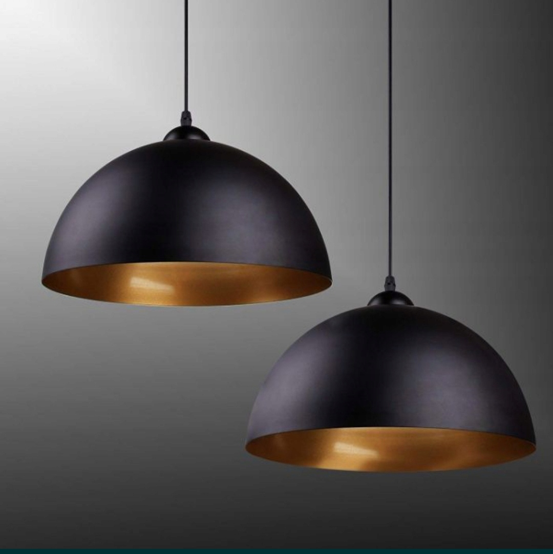 Lampy czarne Classic Retro 30 cm Baytter 2 sztuki