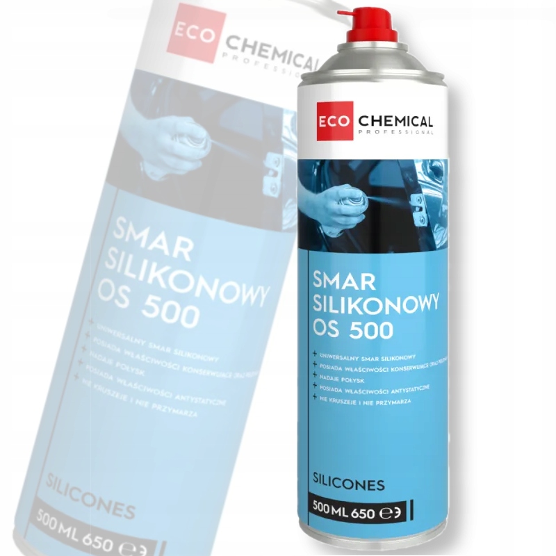Olej silikonowy smar uniwersalny Ecochemical EC213 Os 500 w sprayu 500 ml