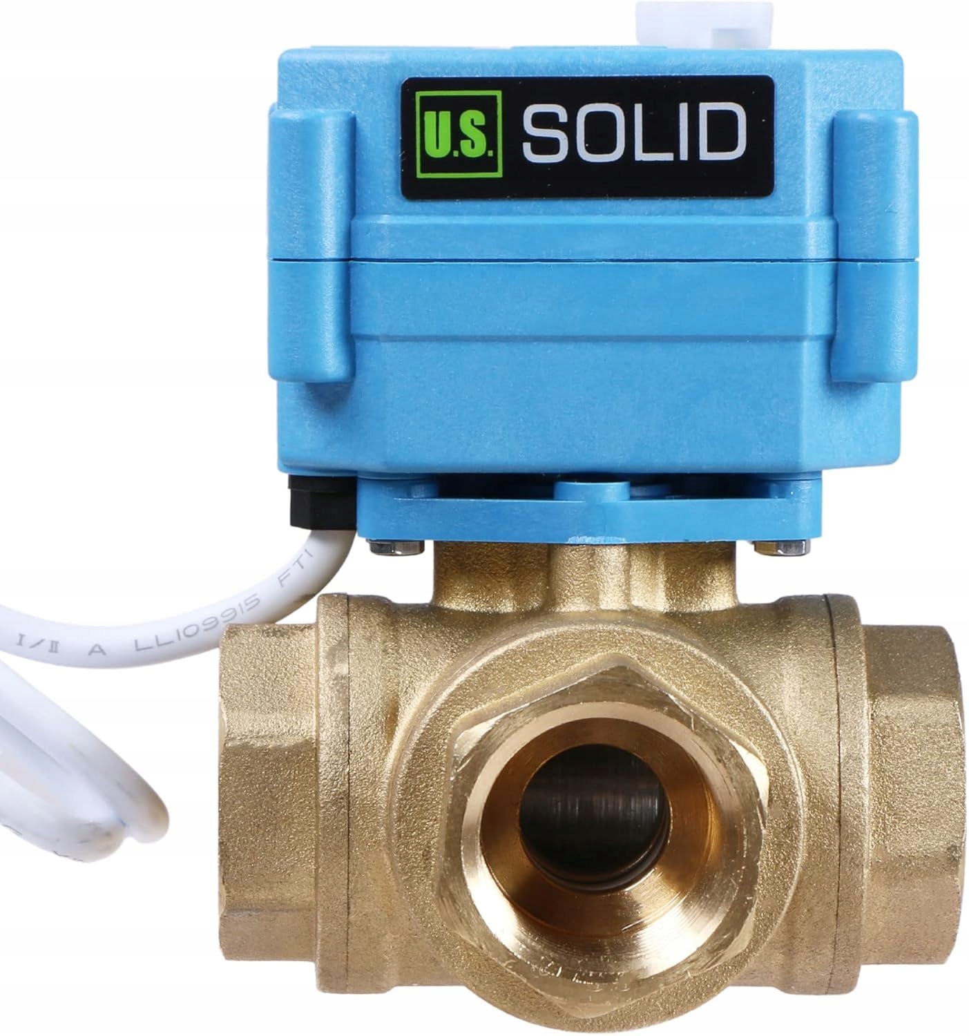 Guľový ventil 3-cestný mosadzný 3/4" elektrický U.s. Solid USS-MSV10016-G