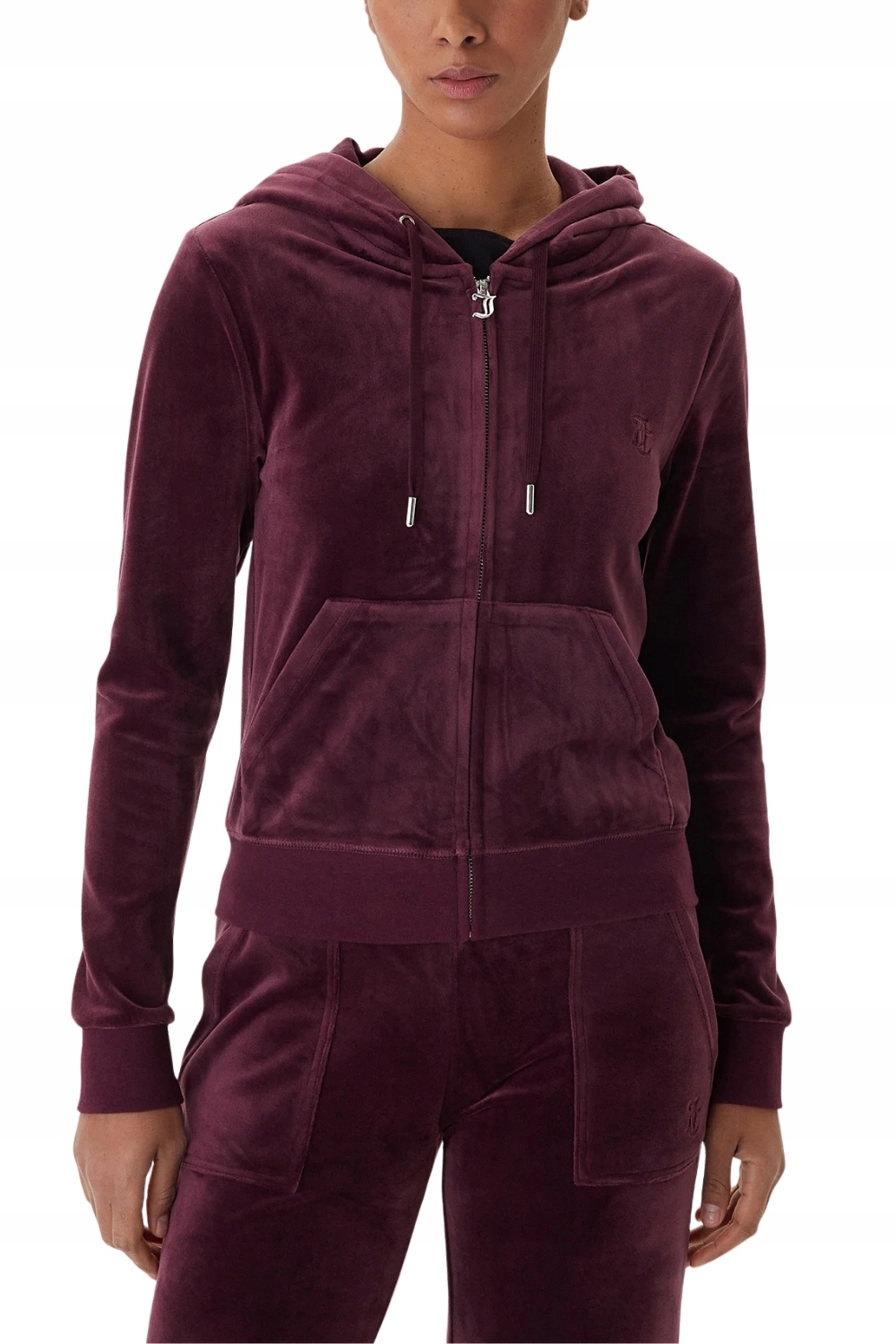 Juicy Couture Dámská švestková mikina Robertson Hoodie L