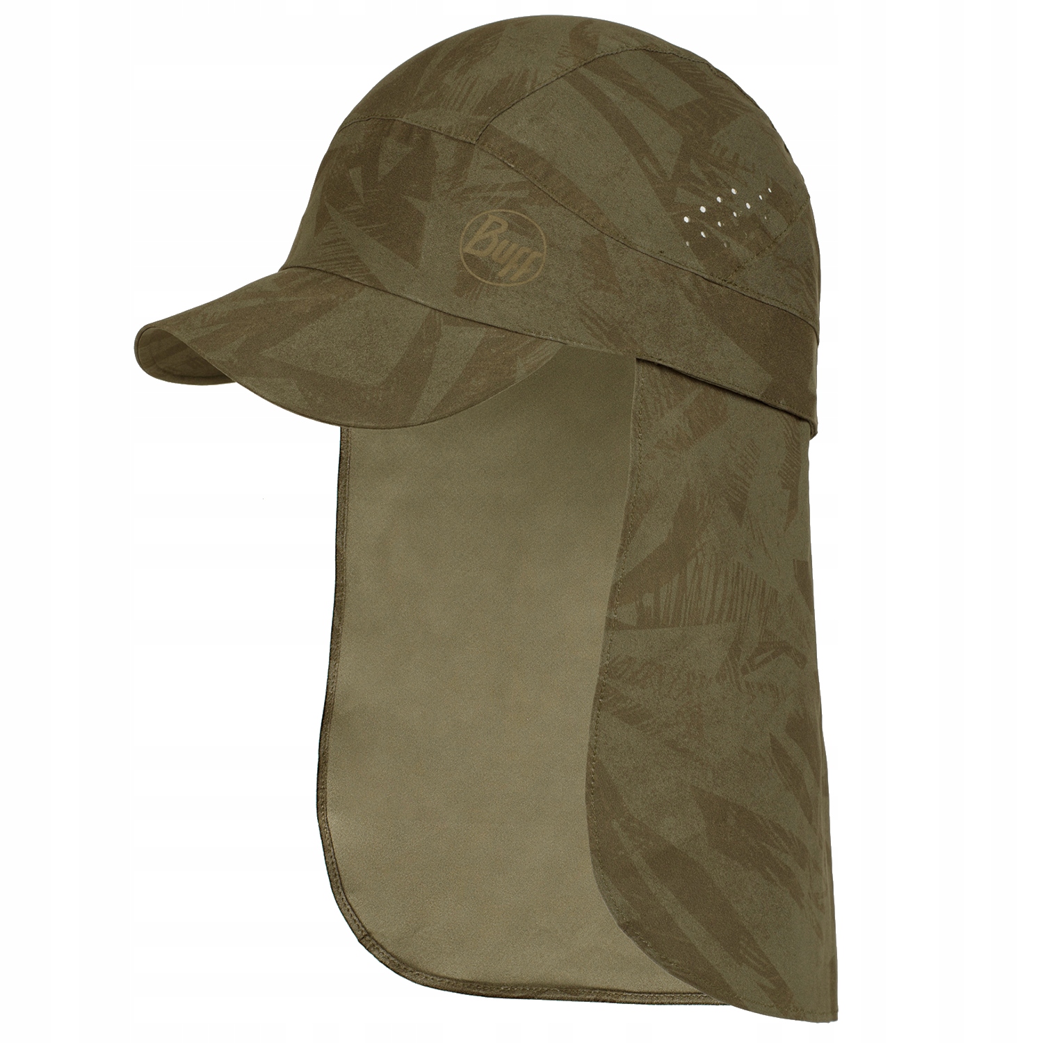 Buff Pack Sahara Cap [L/XL] Čepice Unisex s kšiltem Polyester Zelená