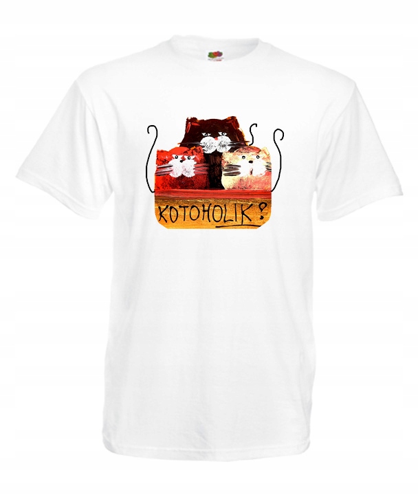 

XXL Koszulka Męska Koty Soft Kitty Śmieszne Wzory