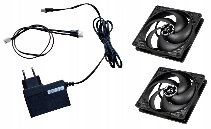 Zasilacz 2 Wentylatory 120mm Do Szafy Rack np Lanberg Itp Gotowy Zestaw