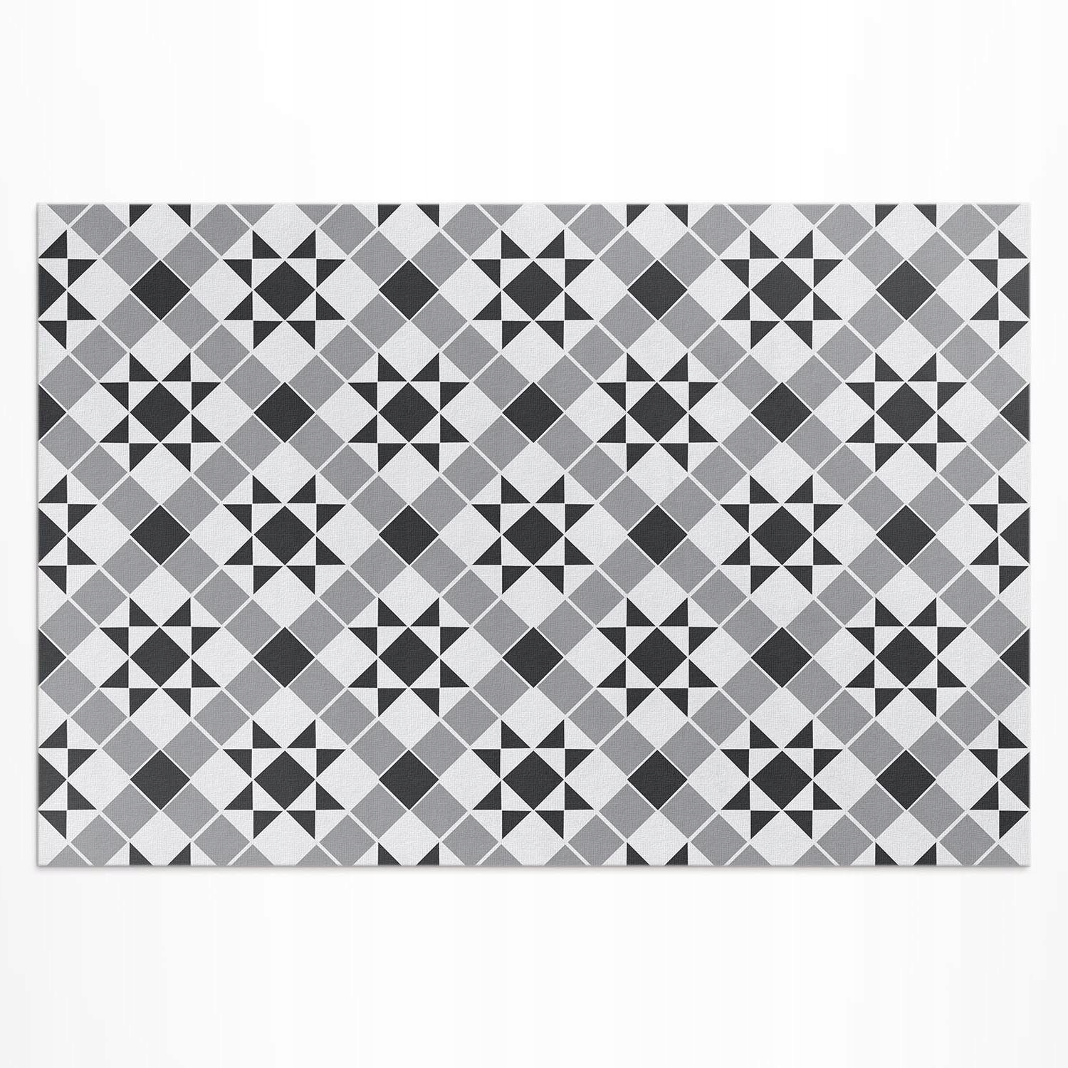 Dekorativní balkonový Koberec Vinylové gotické hvězdičky stylové dlaždice 60 x 90 cm