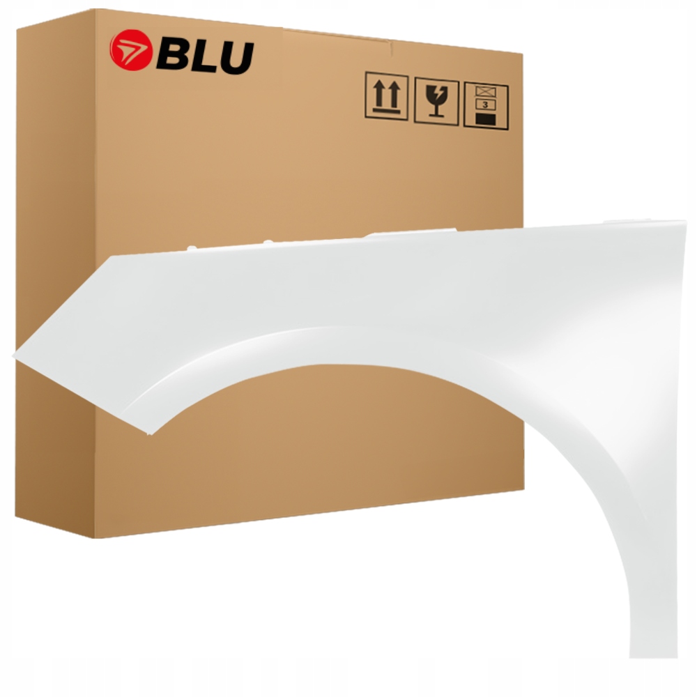 Blu Blatník Audi A1 8X LS9R levý bílý 10-18 přední pozink GletscherWeiss