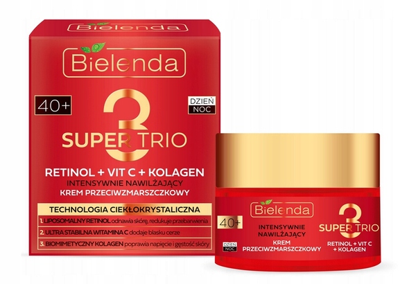 BIELENDA SUPER TRIO KREM PRZECIWZMARSZCZKOWY 40+
