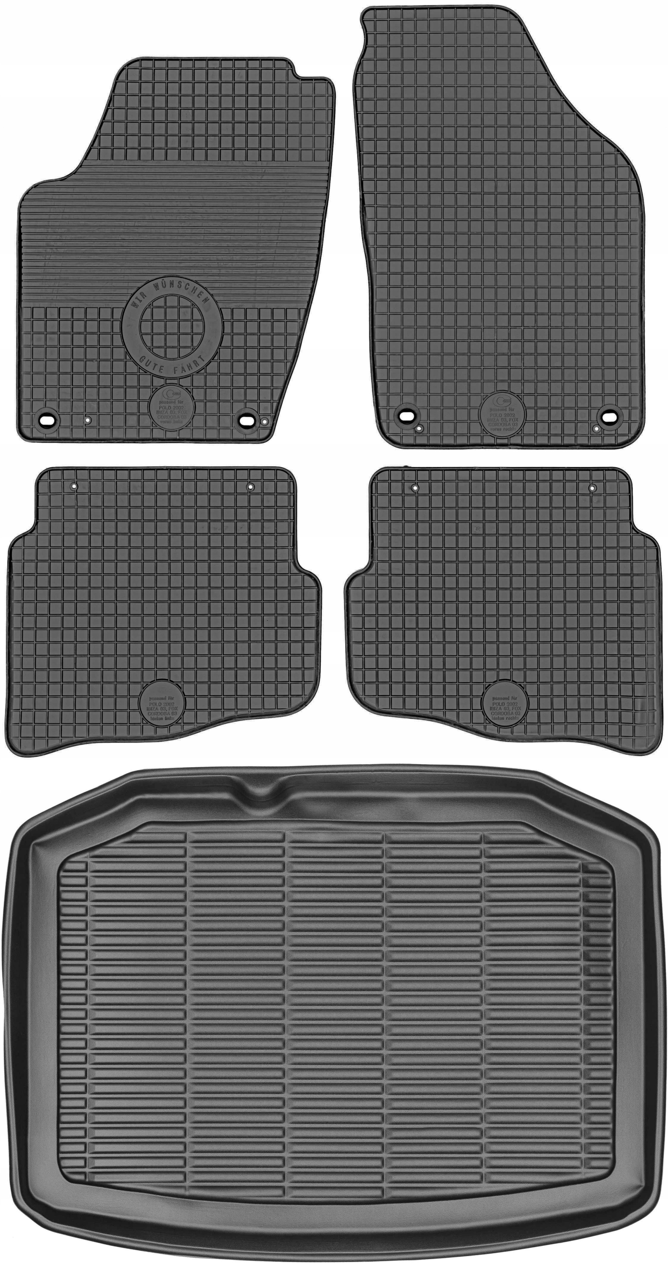 Seat Ibiza III Hb 02-08 Gumové stierače rohož batožinového priestoru