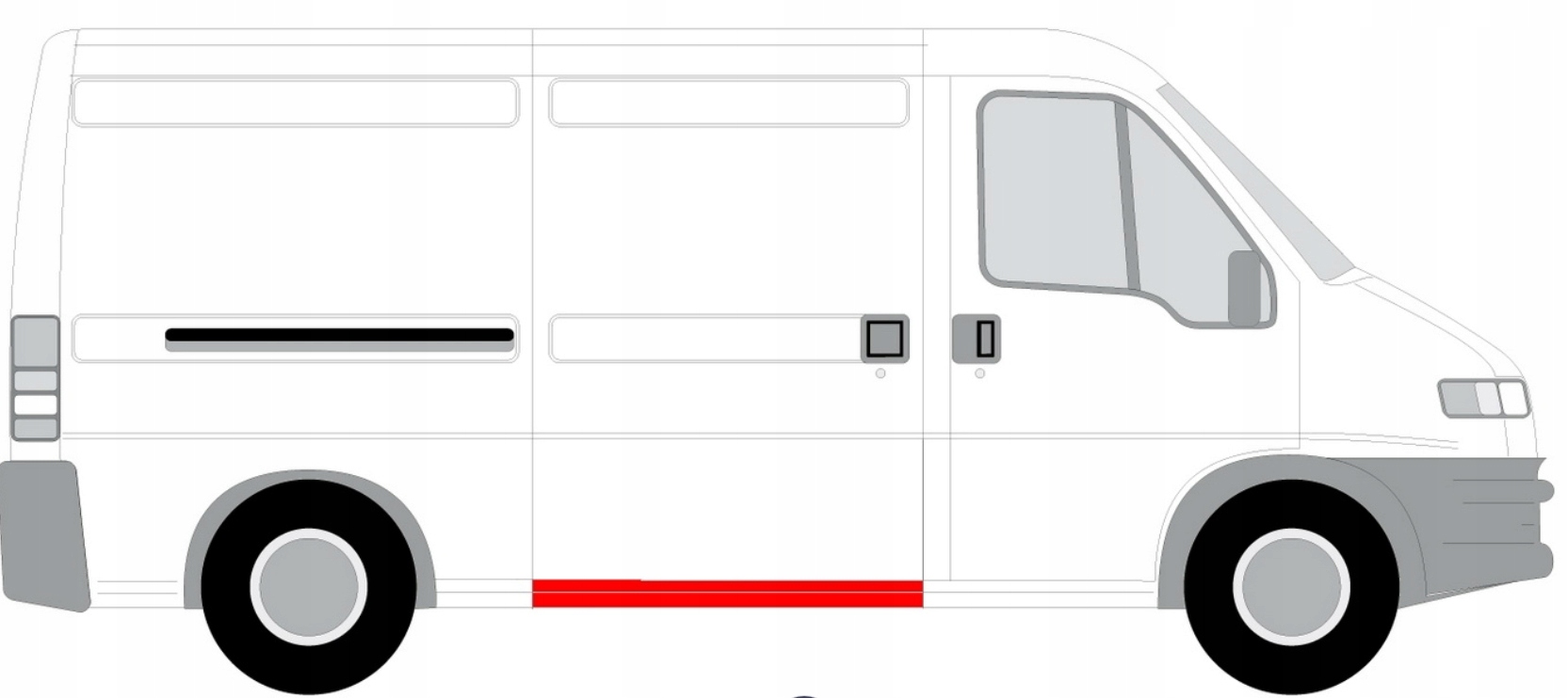 PRÓG PROGI POD DRZWI JUMPER DUCATO BOXER 94-06