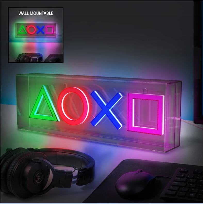 Playstation Led Neonové Světlo 15,5x30,5 cm