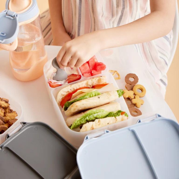 b.box duża śniadaniówka Lunchbox z przegródkami pojemnik szczelny jedzenie
