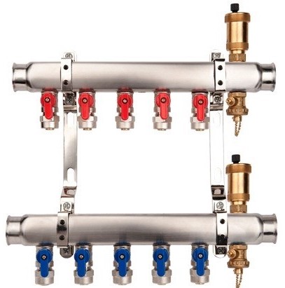 Rozdělovač radiátorový K2 mini Valvex 3 okruhy
