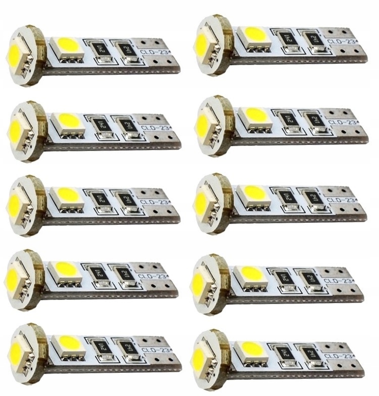 

Żarówka W5W T10 Led 3 X Smd Canbus M-tech 10 Szt
