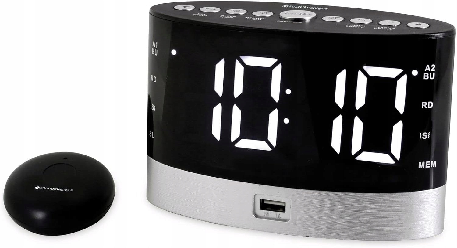 UR580SW radiobudík s dálkovou vibrací pro sluchově postižené Usb