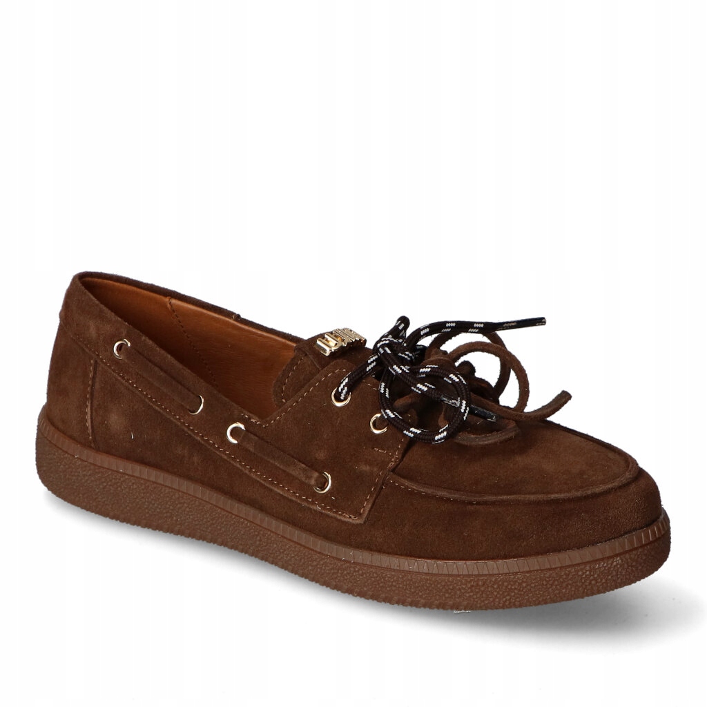 Mokasíny Gamis 8177/F92 Čokoládový semiš 37