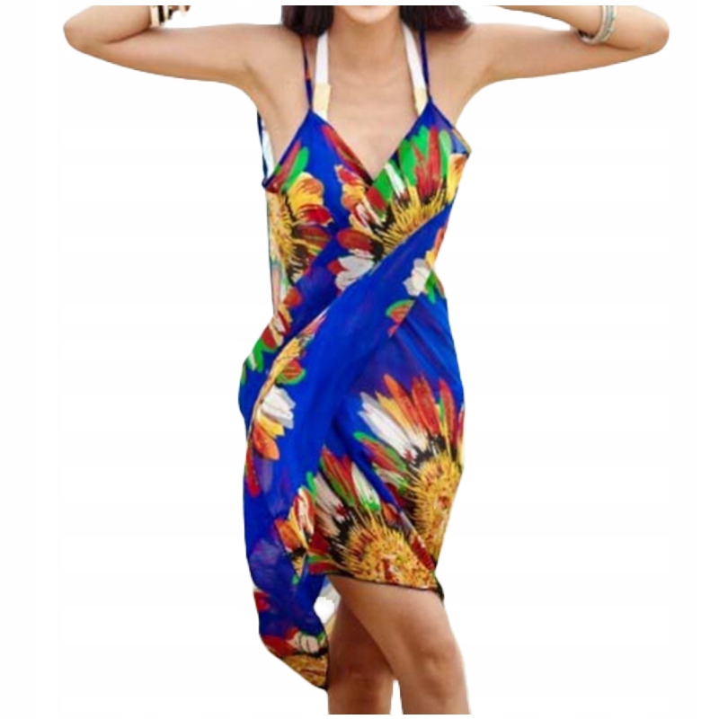 PAREO PLAŻOWA TUNIKA SUKIENKA DAMSKA LETNIA KOLORY