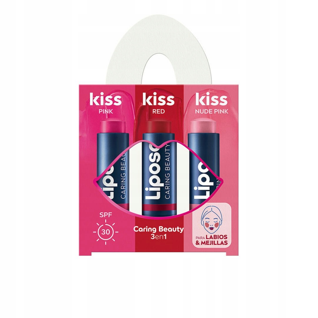 Balzám na rty Liposan Kiss Kiss 3 díly