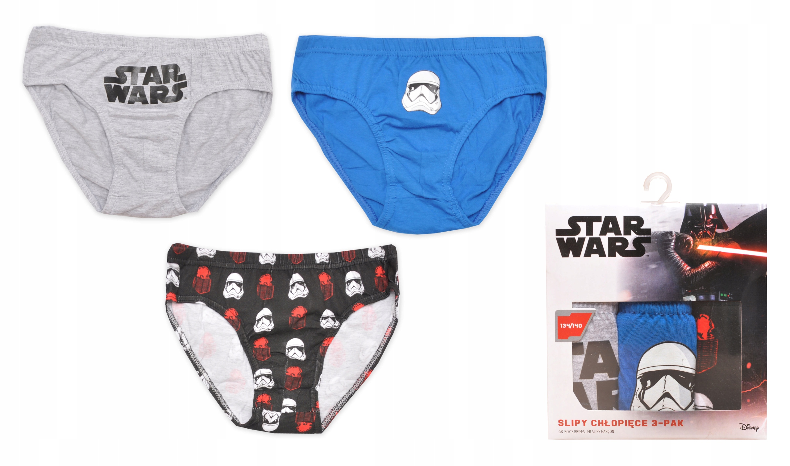 

majtki slipy dziecięce chłopięce Star Wars 110/116