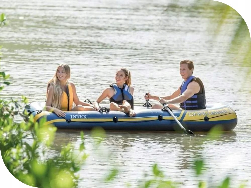 Ponton Challenger 3os. Intex Pompka + Wiosła 68370 MODEL 2024 Liczba osób 3