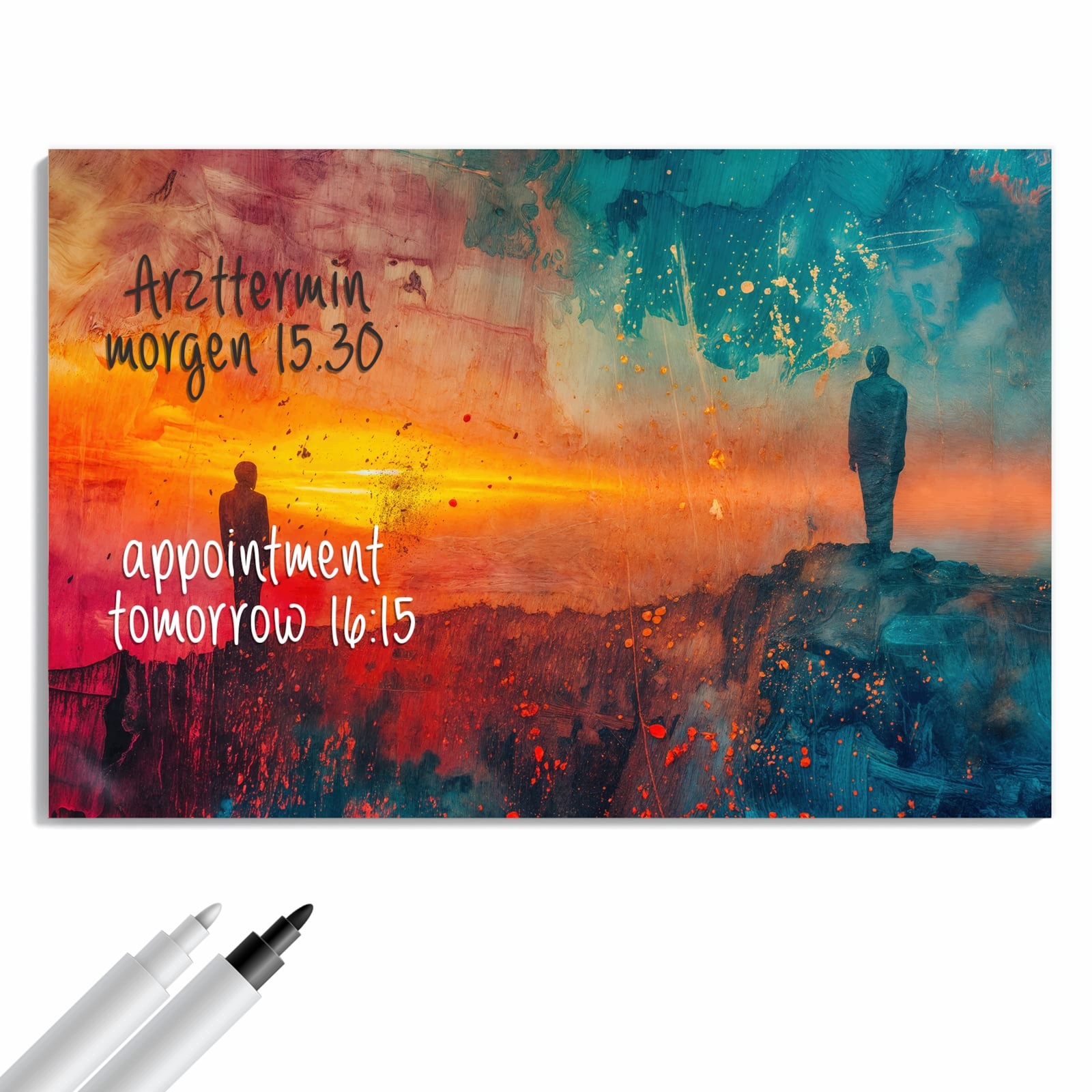 Magnetická tabule Abstraktní Východ slunce 90 × 60 cm