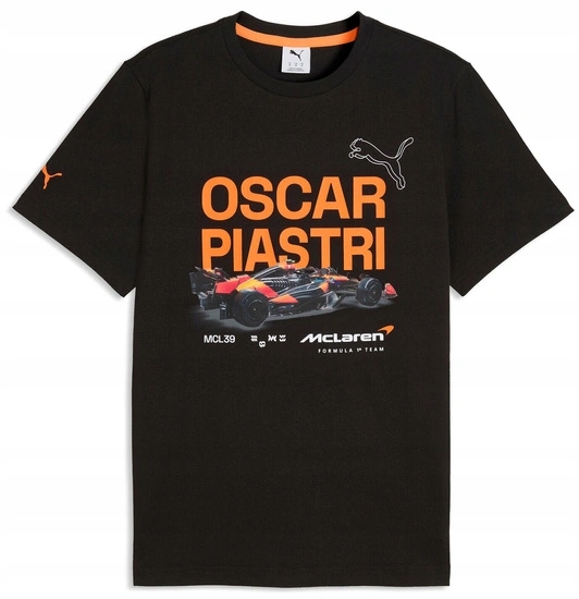 Tričko McLaren F1 Oscar Piastri Černá r.XL