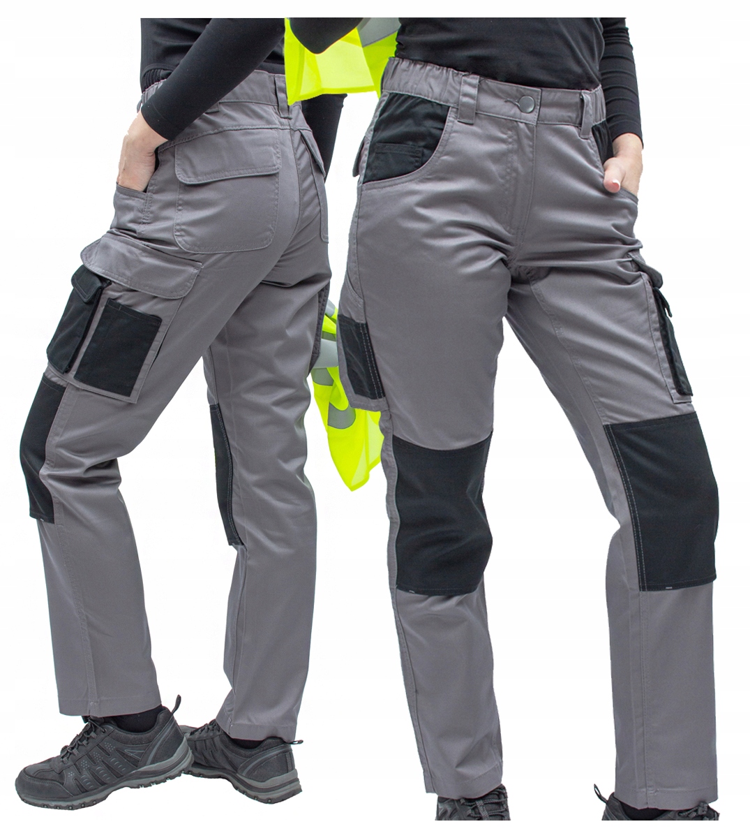 spodnie robocze Bojówki damskie wysoki stan 3XL 46