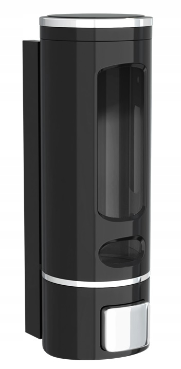 DOZOWNIK ŚCIENNY CZARNY DO MYDŁA PŁYNU ŻELU SZAMPONU ŁAZIENKOWY WISZĄCY Kod producenta DOZOWNIK25713