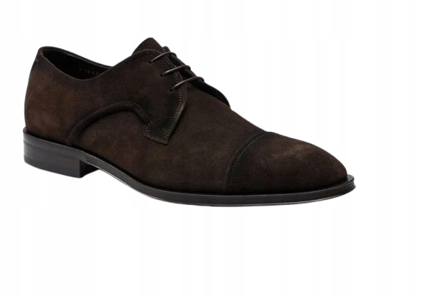 Boss Pánské Polobotky Hnědé Kožené Nízké 41 CM