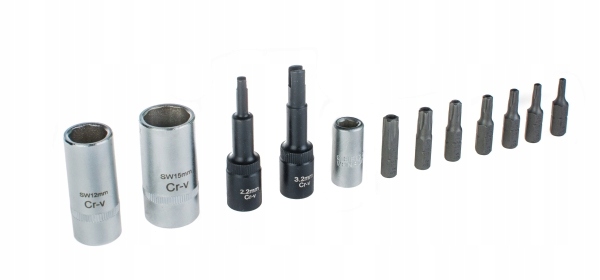 ROOKS ZESTAW KLUCZY DO ZAWORÓW KLIMATYZACJI 12 CZ