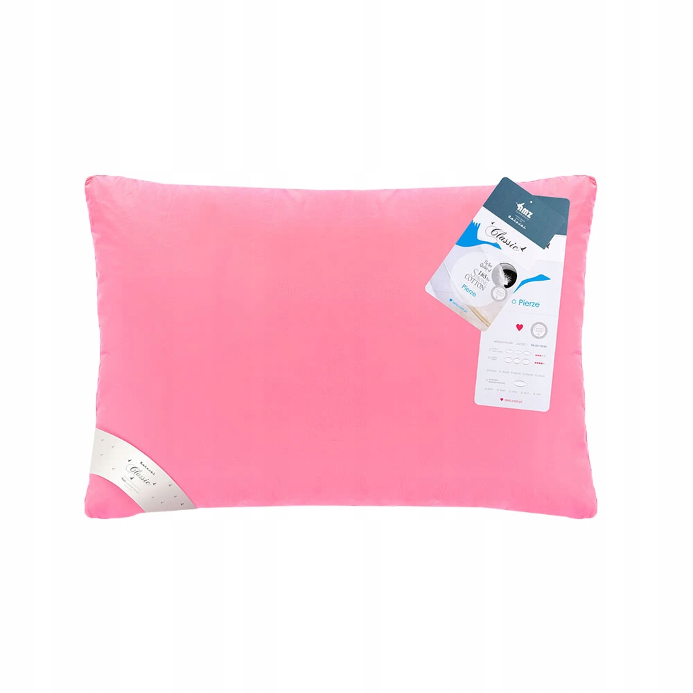 Péřový Polštář Amz 70x80 cm růžový