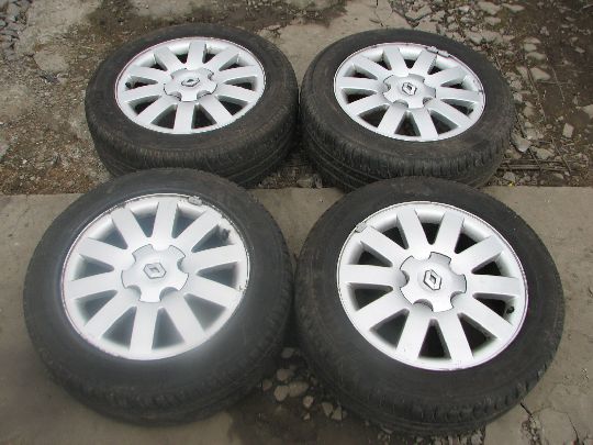 ДИСКИ КОЛЕСА ШИНЫ 16 RENAULT LAGUNA II 2003 ГОД.