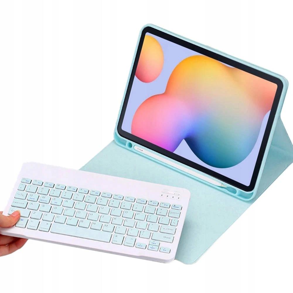 Pouzdro s Bluetooth klávesnicí pro Galaxy Tab S6 Lite 10, modré – ochranné