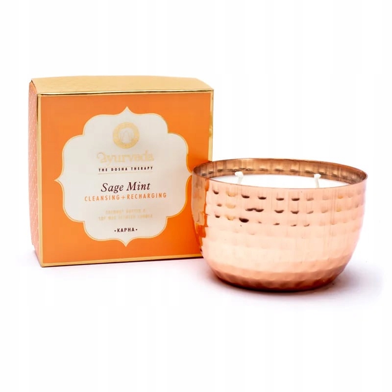 Vonná svíčka ve sklenici Kapha šalvěj máta 200g