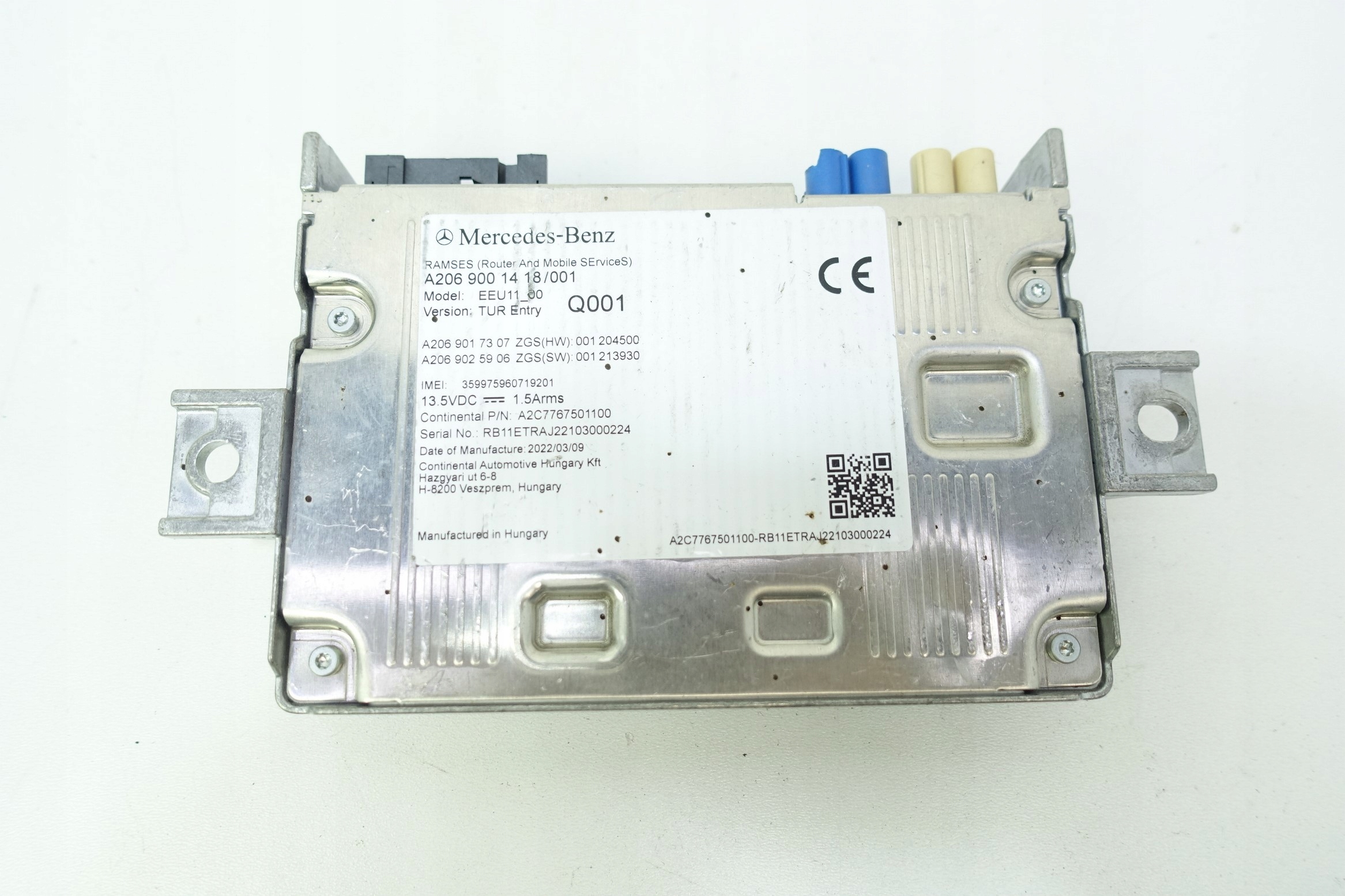 module control unit MERCEDES W206 A2069001418