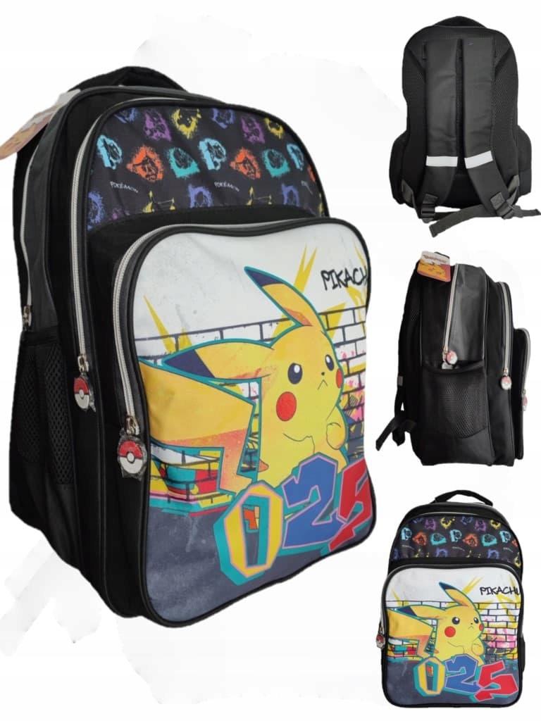 Plecak szkolny tornister dziecięcy Pokemon Pikachu