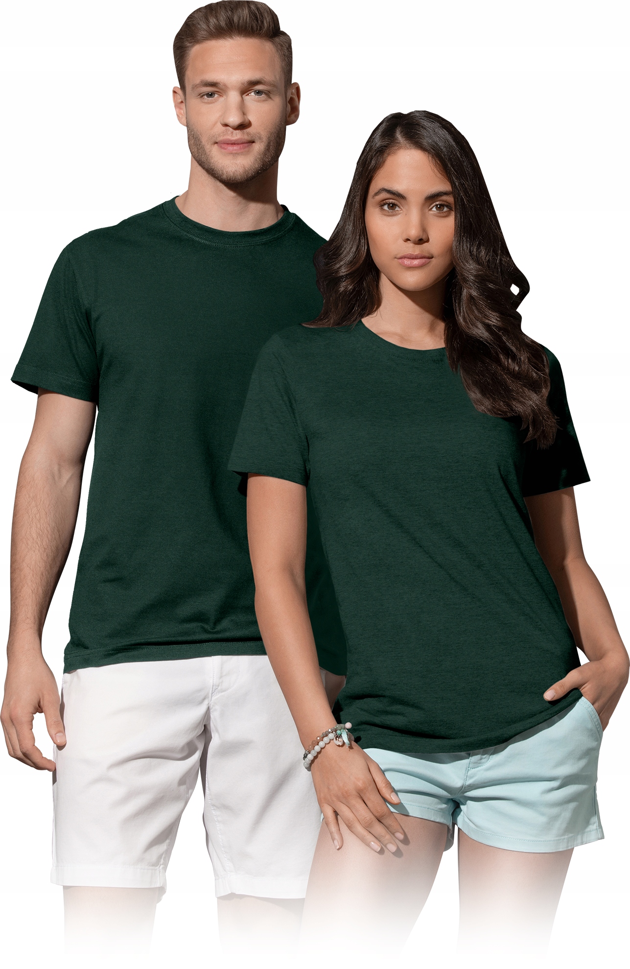 

T-shirt męski bawełniany bez szwów bocznych