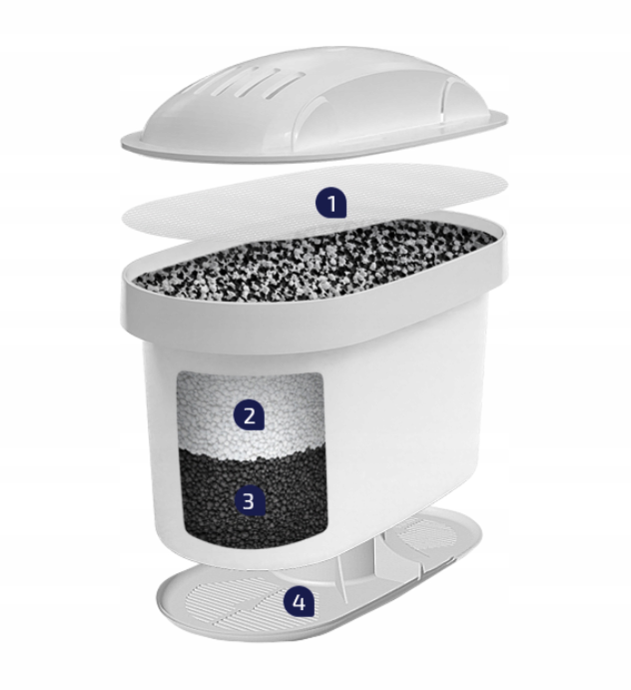 DZBANEK FILTRUJĄCY DAFI NA WODĘ 4l + 3 FILTR MAXI Kolor dominujący biały