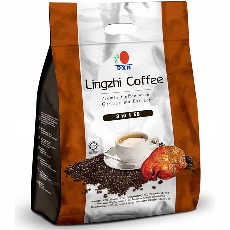 Dxn Lingzhi Coffee 3 in 1, 20x21 g